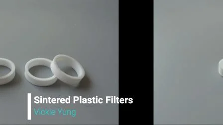 다양한 주름/막대/정제/튜브/디스크 필터 디자인을 갖춘 고초고분자 플라스틱 PE PTFE PA PP 분말 0.5~100 미크론 소결수 카트리지 필터