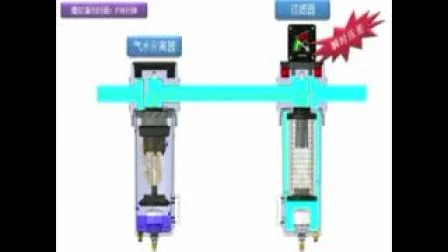 7.5 m3/min RC1'' 압축 공기 시스템 Ws75용 유수 분리기